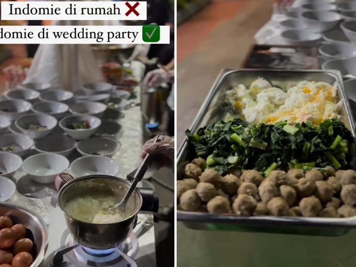 Viral acara pernikahan menyajikan mi instan untuk para tamu undangan