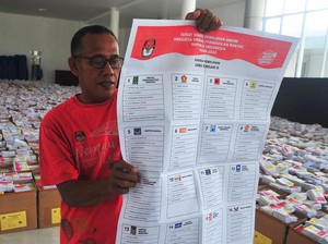 Quick Count 32,05% Litbang Kompas: PDIP 17,69%, Gerindra 13,98%, Golkar 13,82%
