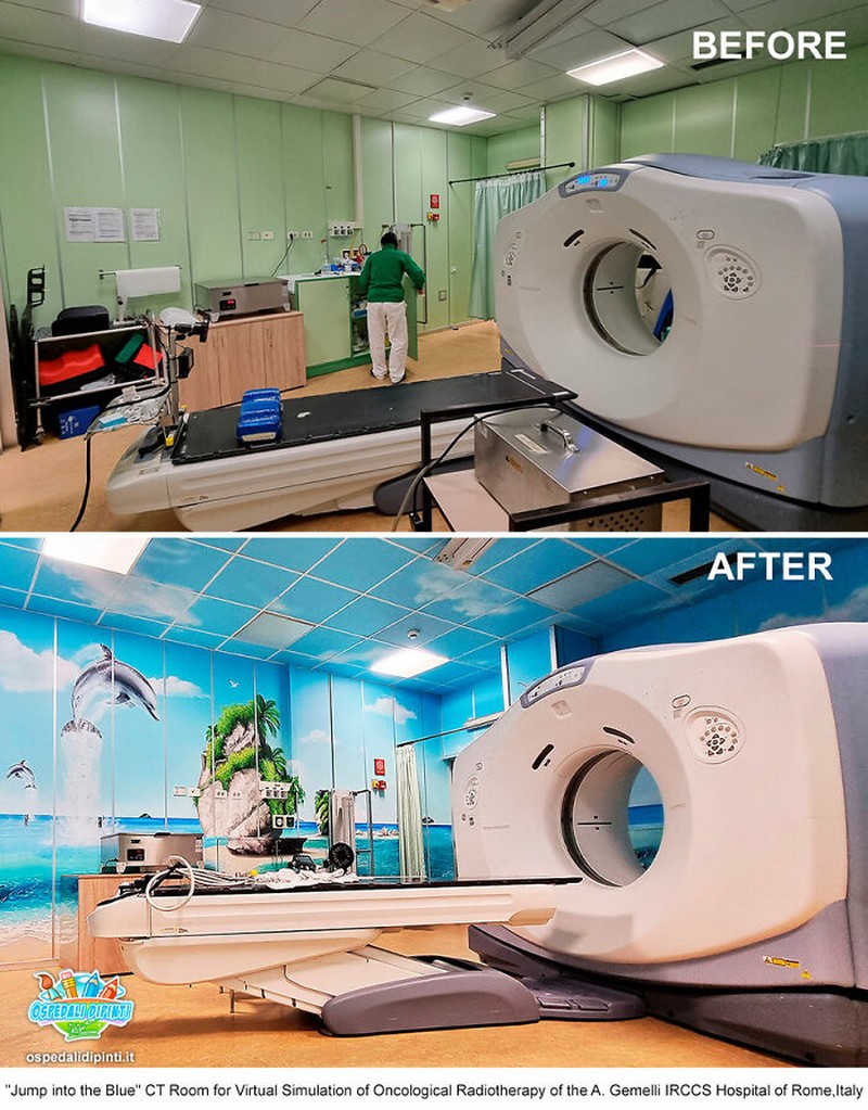 Foto Sebelum dan Sesudah Mural di RS