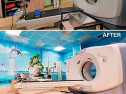 Foto Sebelum dan Sesudah Rumah Sakit Dihiasi Mural, Bikin Takjub