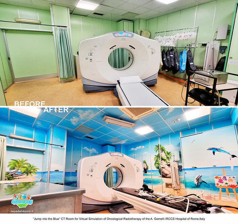 Foto Sebelum dan Sesudah Mural di RS