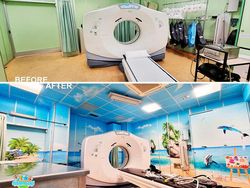 Foto Sebelum dan Sesudah Rumah Sakit Dihiasi Mural, Bikin Takjub