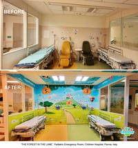 Foto Sebelum dan Sesudah Mural di RS