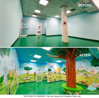 Foto Sebelum dan Sesudah Mural di RS