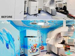 Foto Sebelum dan Sesudah Rumah Sakit Dihiasi Mural, Bikin Takjub