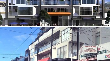 Sudut pengambilan gambar yang berbeda, tapi pesannya jelas. Jelas berbeda desain gambar dengan aslinya. Foto: Boredpanda