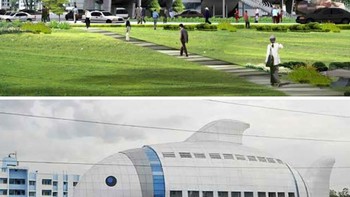 Desain yang dibuat oleh arsitek vs kontraktor yang membangunnya. Foto: Boredpanda