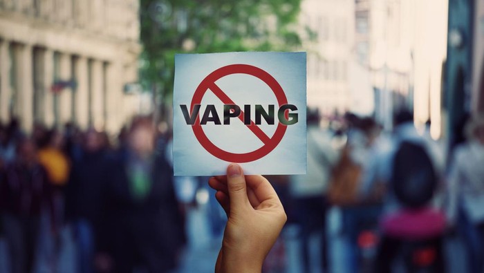 Ilustrasi vaping dilarang