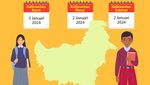 Infografis: Jadwal Masuk Sekolah Semester Genap 2023/2024 di 38 Provinsi