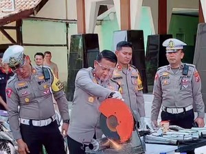 176 Knalpot Brong di Ngawi Disita, Isyarat Dilarang Geber Gas Saat Tahun Baru