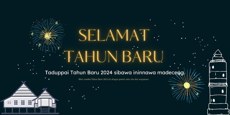 Kartu Ucapan Tahun Baru 2024 Bahasa Bugis