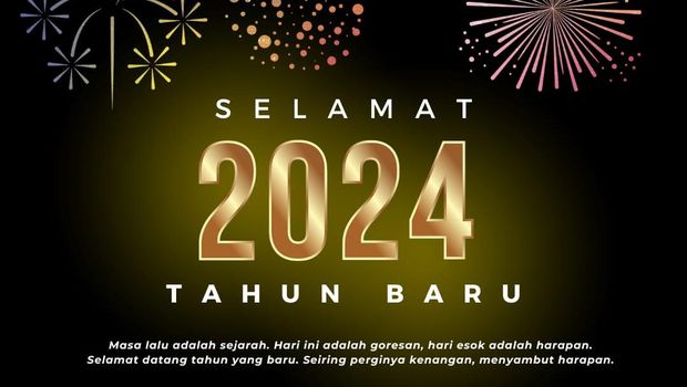 Kartu Ucapan Tahun Baru 2024 Bahasa Indonesia Keren