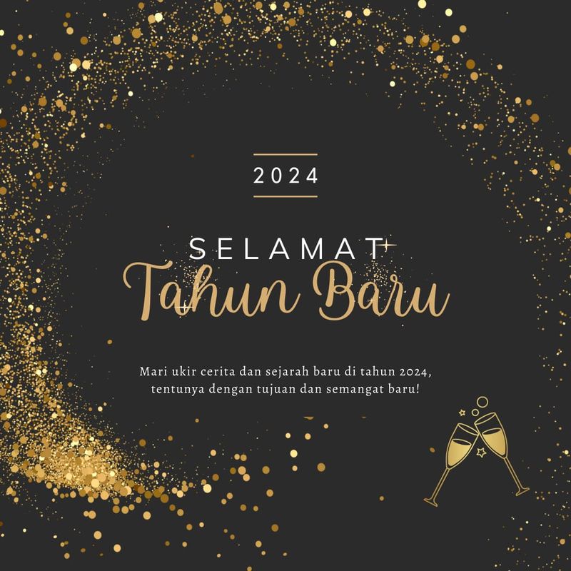 20+ Kartu Ucapan Tahun Baru 2024 Keren dan Unik serta Link Downloadnya