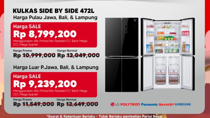 Kulkas di Transmart Full Day Sale