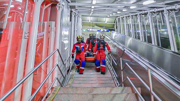 LRT Jakarta Gelar Simulasi Tanggap Darurat Kebakaran di Stasiun Velodrome