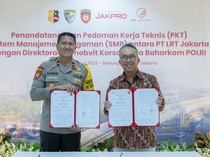 LRT Jakarta-Polri Teken Pedoman Kerja Teknis Sistem Manajemen Pengamanan