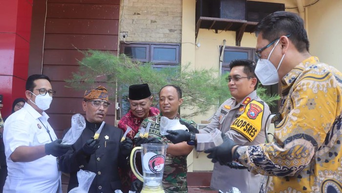 Pemusnahan barang bukti narkoba di Polres Probolinggo