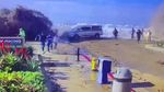 Air Pasang Menyapu Pantai Ventura di California