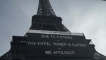 Potret Menara Eiffel Ditutup yang Bikin Wisatawan Kecewa