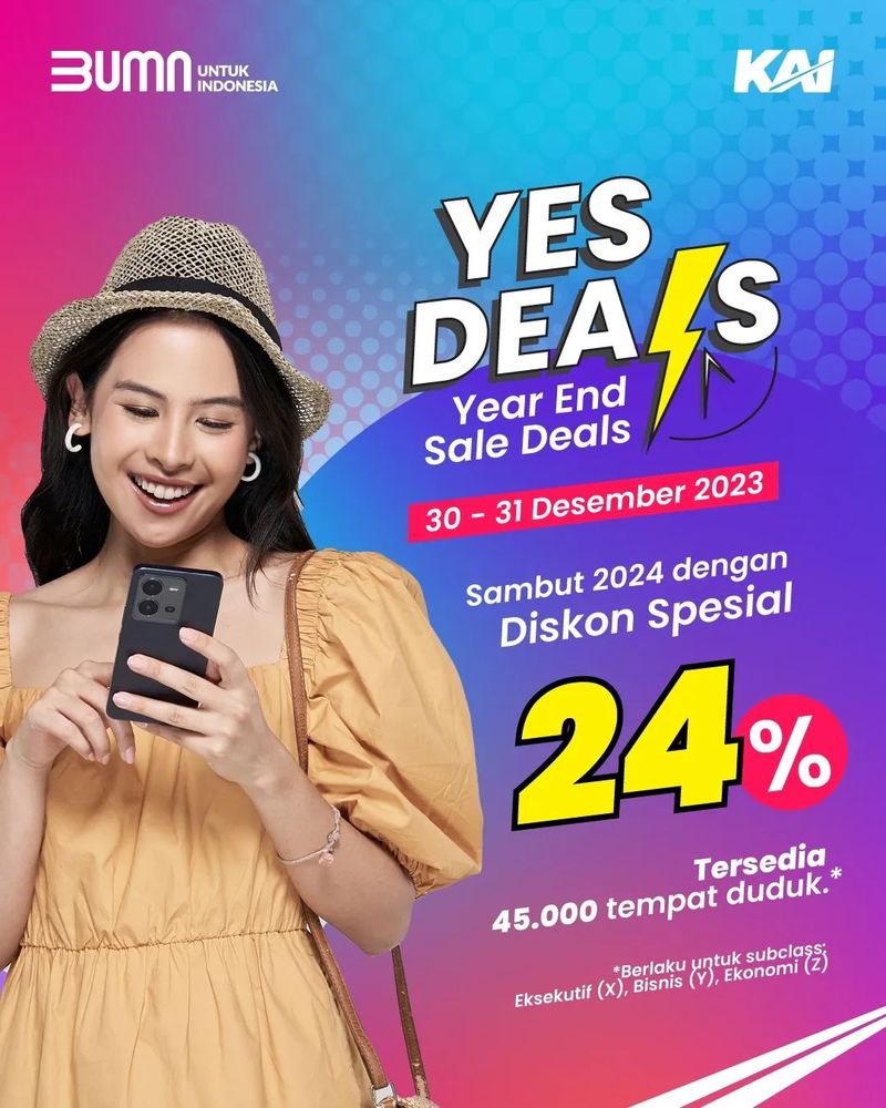 Promo Diskon Tarif Kereta Api Desember 2023