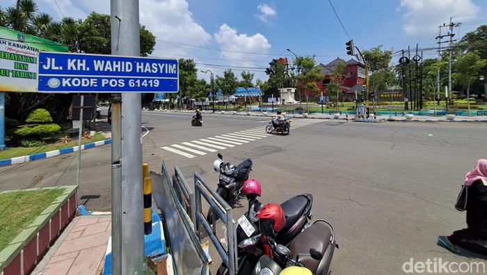 Ruas jalan yang akan ditutup saat car free night malam Tahun Baru 2024 di Jombang.