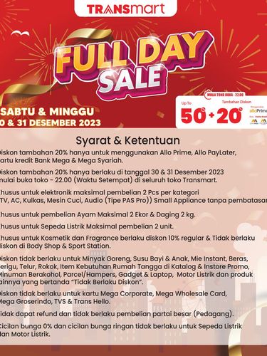 Transmart Full Day Sale. (Dok. Transmart)