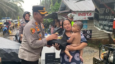 Aksi Polres Rokan Hulu Sosialisasi Pemilu Damai