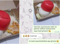 Kocak! Beli Ayam Geprek Via Ojol Dapat Bonus Mangkuk