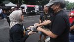Caferavan Ganjar-Mahfud Bagi-bagi Kopi Gratis