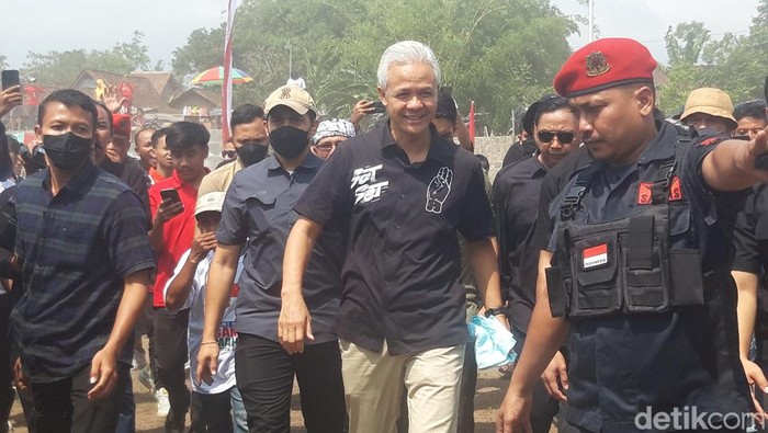 Ganjar Pranowo di Boyolali, Sabtu (30/12/2023).