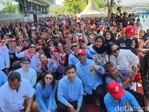 Gibran Ditemani Istri Hadiri Konser di Labuan Bajo, Jadi Rebutan Selfie
