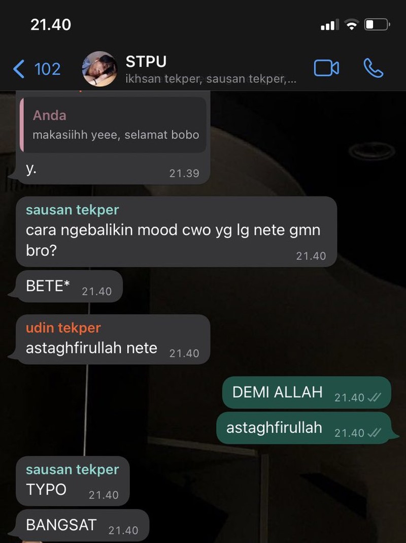 Kumpulan Chat WA Typo