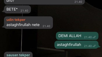 Nete part 3, bikin malu di grup.Foto: Twitter