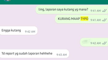 Niat mau ngetik kurang malah kutang...Foto: Twitter