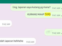 Kumpulan Chat WhatsApp Typo Bikin Ngakak Parah