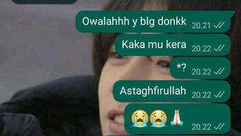 Waduh bilang kaka mu kera...eh kerja... Foto: Twitter