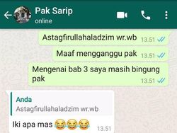 Kumpulan Chat WhatsApp Typo Bikin Ngakak Parah