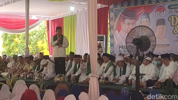 Marzuki Alie sampaikan pesan Prabowo Subianto di Palembang.