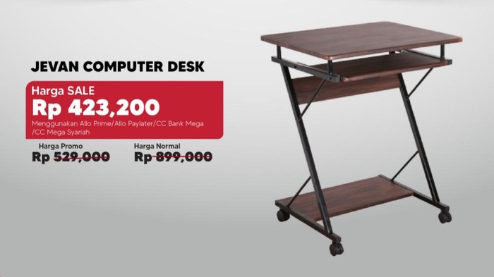 Meja Komputer di Transmart Full Day Sale Diskon Sampai Rp 475 Ribuan