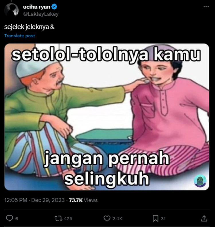 Meme Soal Pilot Selingkuh dengan Pramugari di Discord Kabar sedih menimpa seleb TikTok, Ira Nandha, yang diselingkuhi suaminya seorang pilot. Hal ini mengundang perhatian netizen. Banyak yang membuat memenya.