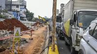 Proyek LRT Velodrome-Manggarai Bersanding Dengan Kemacetan, Ini Potretnya