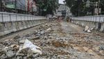 Proyek LRT Velodrome-Manggarai Bersanding dengan Kemacetan, Ini Potretnya