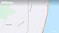 Sanur Beach Map by Strava