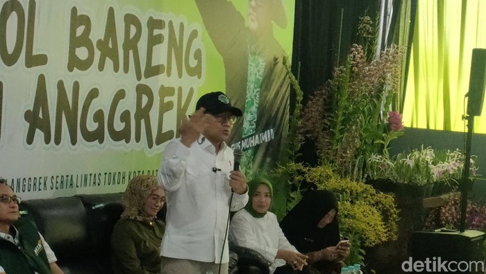 Cak Imin di Batu (Dwi Rahmawati/detikcom)