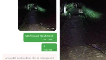 Ngikutin map malah sampai di kebun kosong. Foto: Instagram/newdramaojol.id