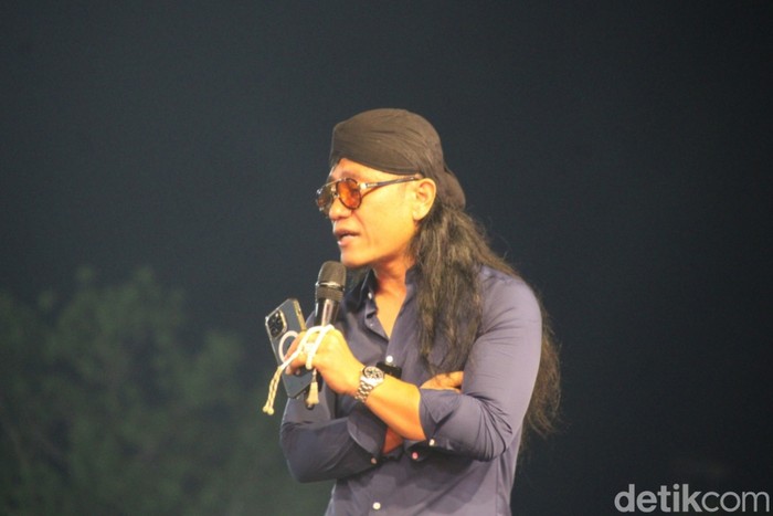 Gus Miftah dalam acara Konser Indonesia Maju bareng Gus Miftah dan Denny Caknan di Blora Blora, Minggu dini hari (31/12/2023).