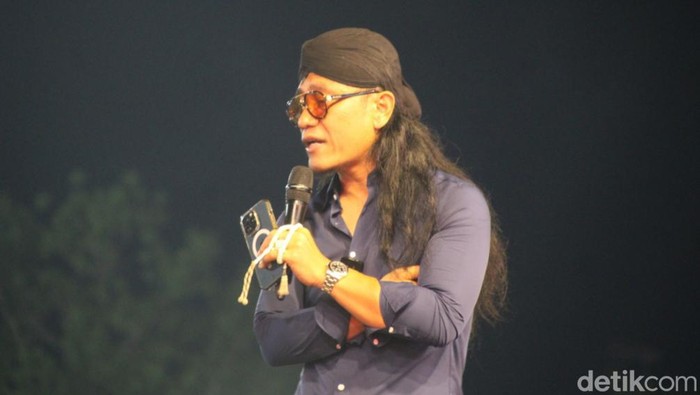 Gus Miftah dalam acara Konser Indonesia Maju bareng Gus Miftah dan Denny Caknan di Blora Blora, Minggu dini hari (31/12/2023).