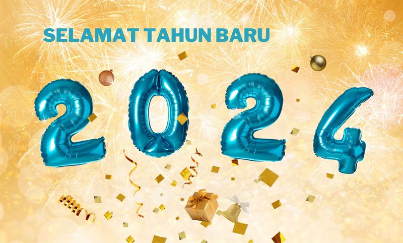Kartu Ucapan Tahun Baru 2024