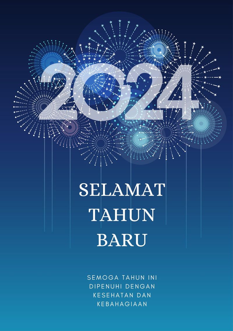 Kartu Ucapan Tahun Baru 2024