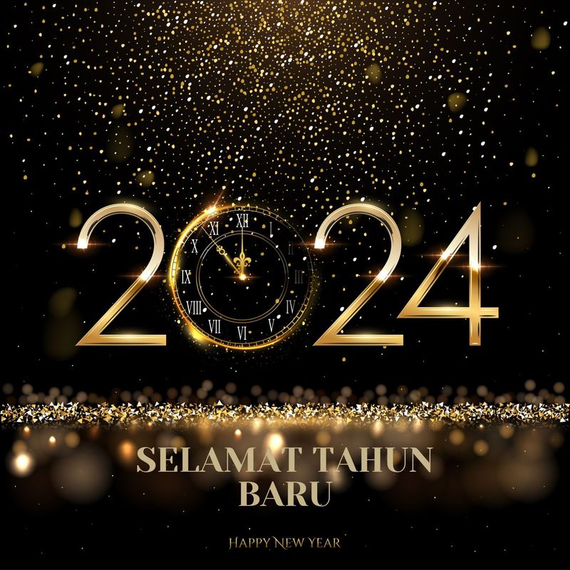 Kartu Ucapan Tahun Baru 2024
